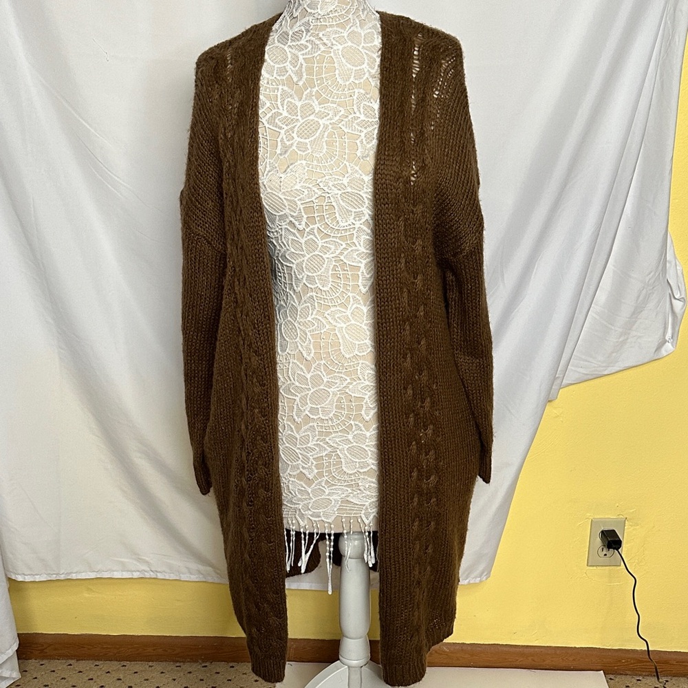 Cecico Chocolate Brown Women's Cardigan